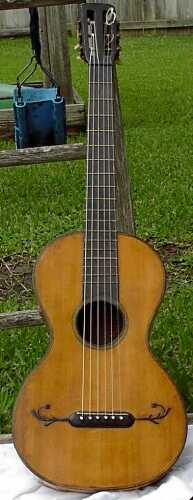 Anonymous German or Italian-style guitar, circa 1870 - Front